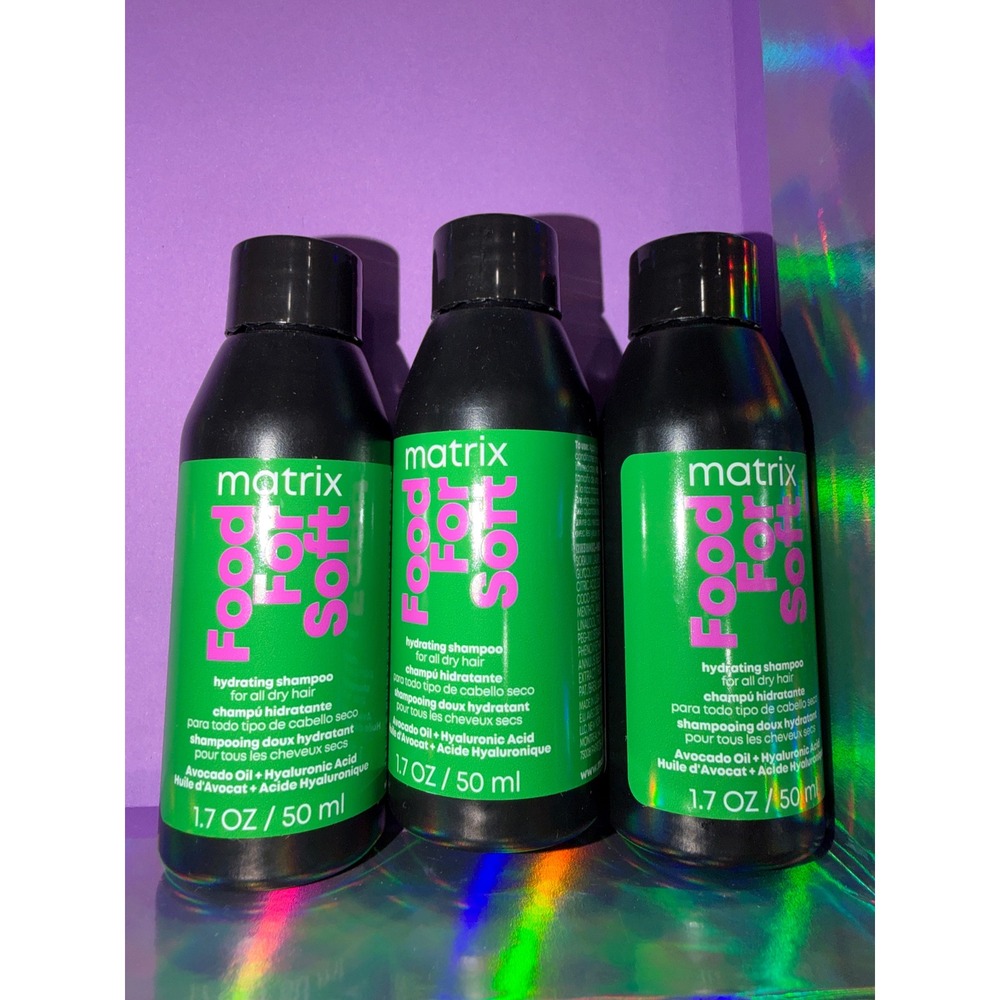 Matrix Food For Soft Hydrating Shampoo Avocado Hyaluronic Acid 3pk travel